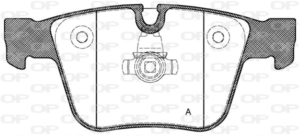 OPEN PARTS Комплект тормозных колодок, дисковый тормоз BPA1216.00